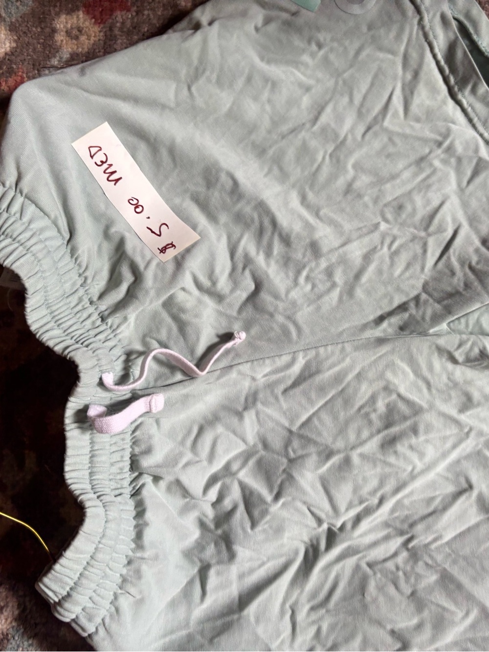 Light Sage Green Drawstring Shorts